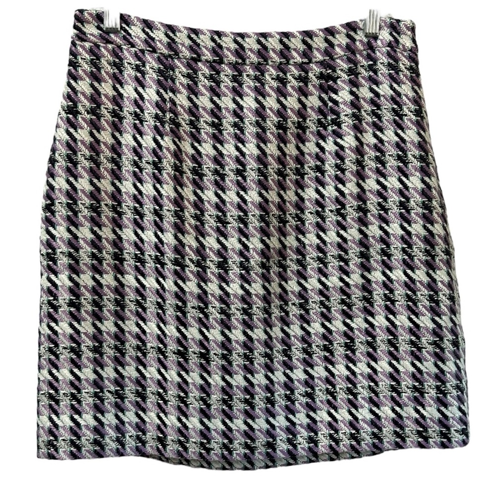 Halogen NWT‎ Women’s  Lavender Multi Aimee Tweed Mini Skirt  Sz 8